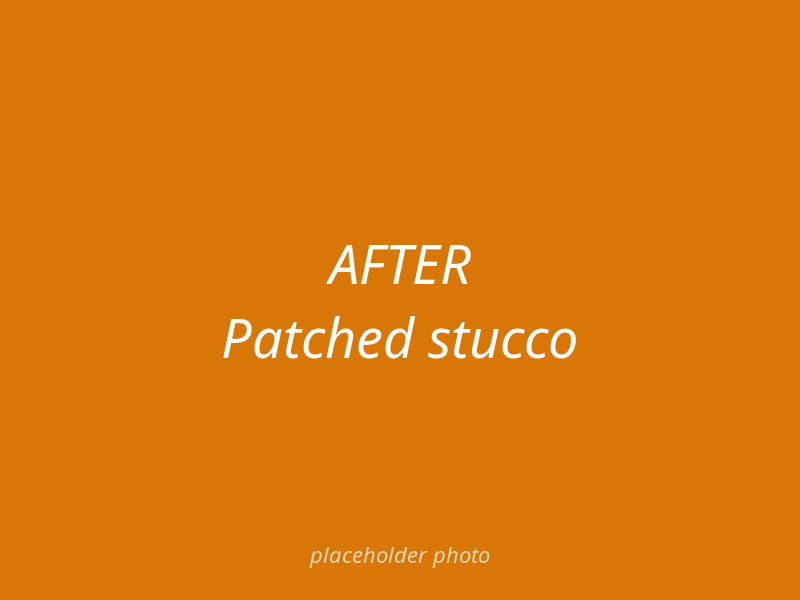 Stucco Crack Repair & Refinish