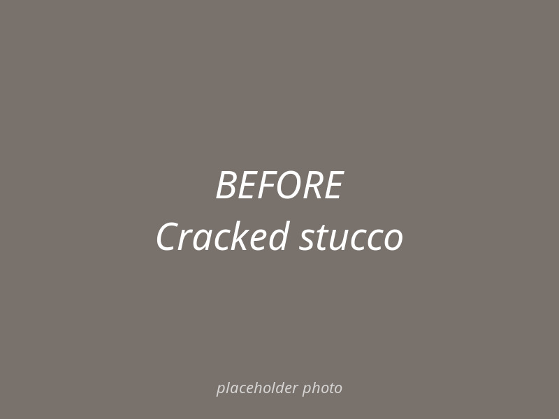 Stucco Crack Repair & Refinish